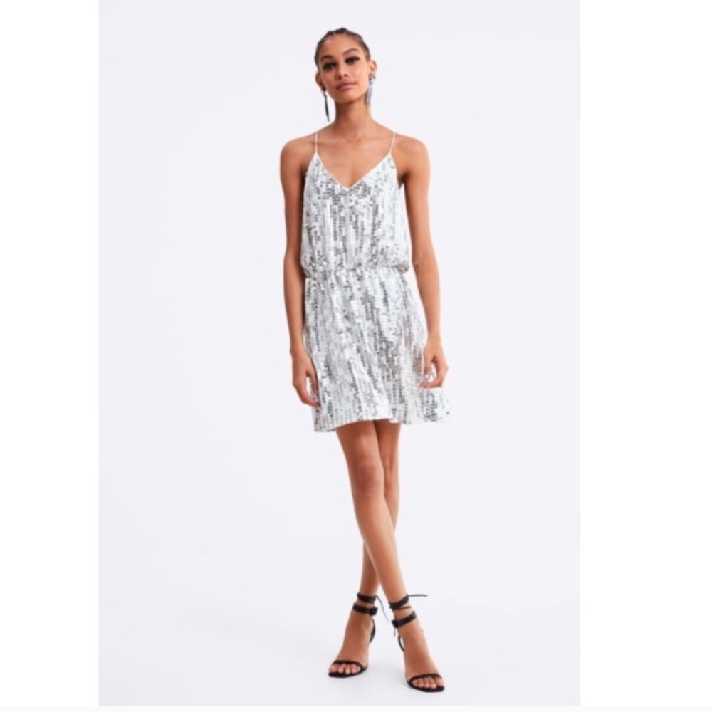Zara Sequin Dress Size Large *